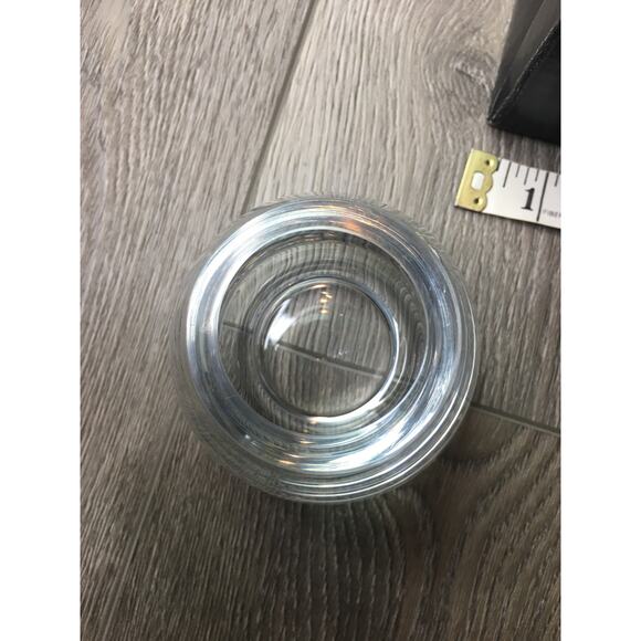 Jeff Leatham Transparent Art Glass Glassware Drinkware Egg Shaped With Box - Picture 5 of 5